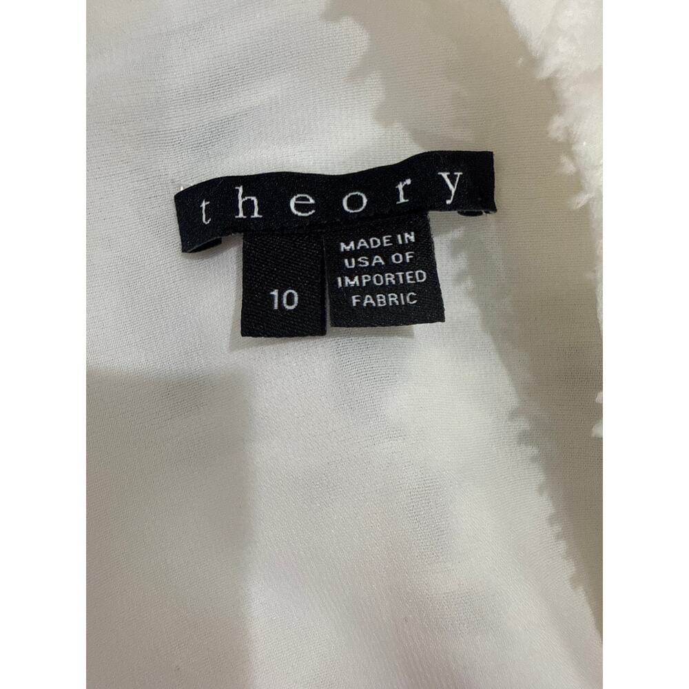 Theory Mariam Portray Lace Fit & Flare Dress Ivory Size 10 Wedding Shower $395 - Picture 6 of 7
